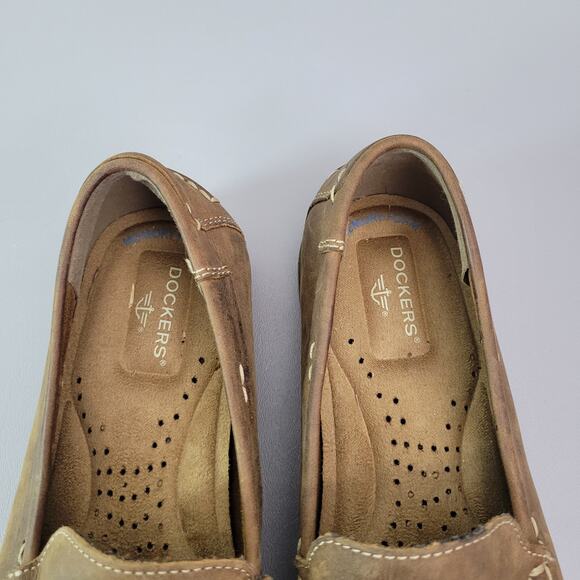 Dockers Men’s Slip On Shoes Micro Suede Memory Foam Size 9.5 Casual Brown - Picture 6 of 10